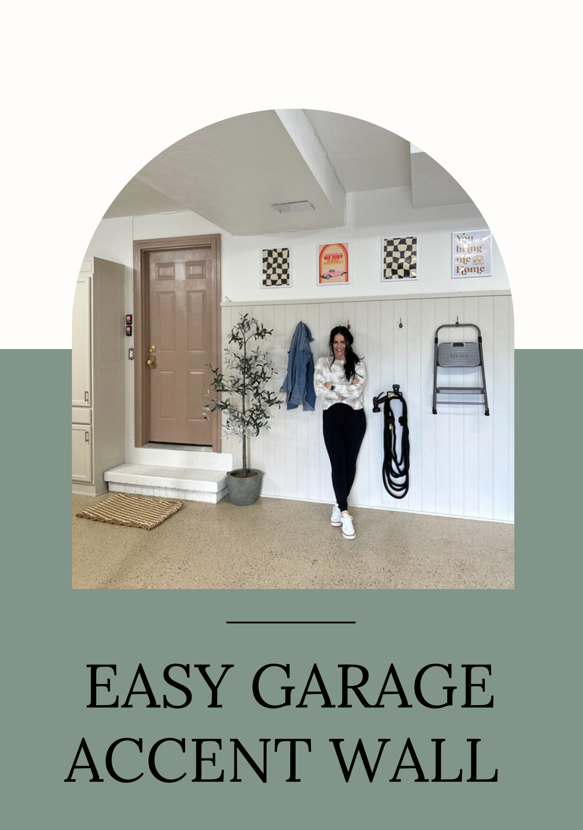 Easy Garage Shiplap Accent Wall - Newbuild Newlyweds
