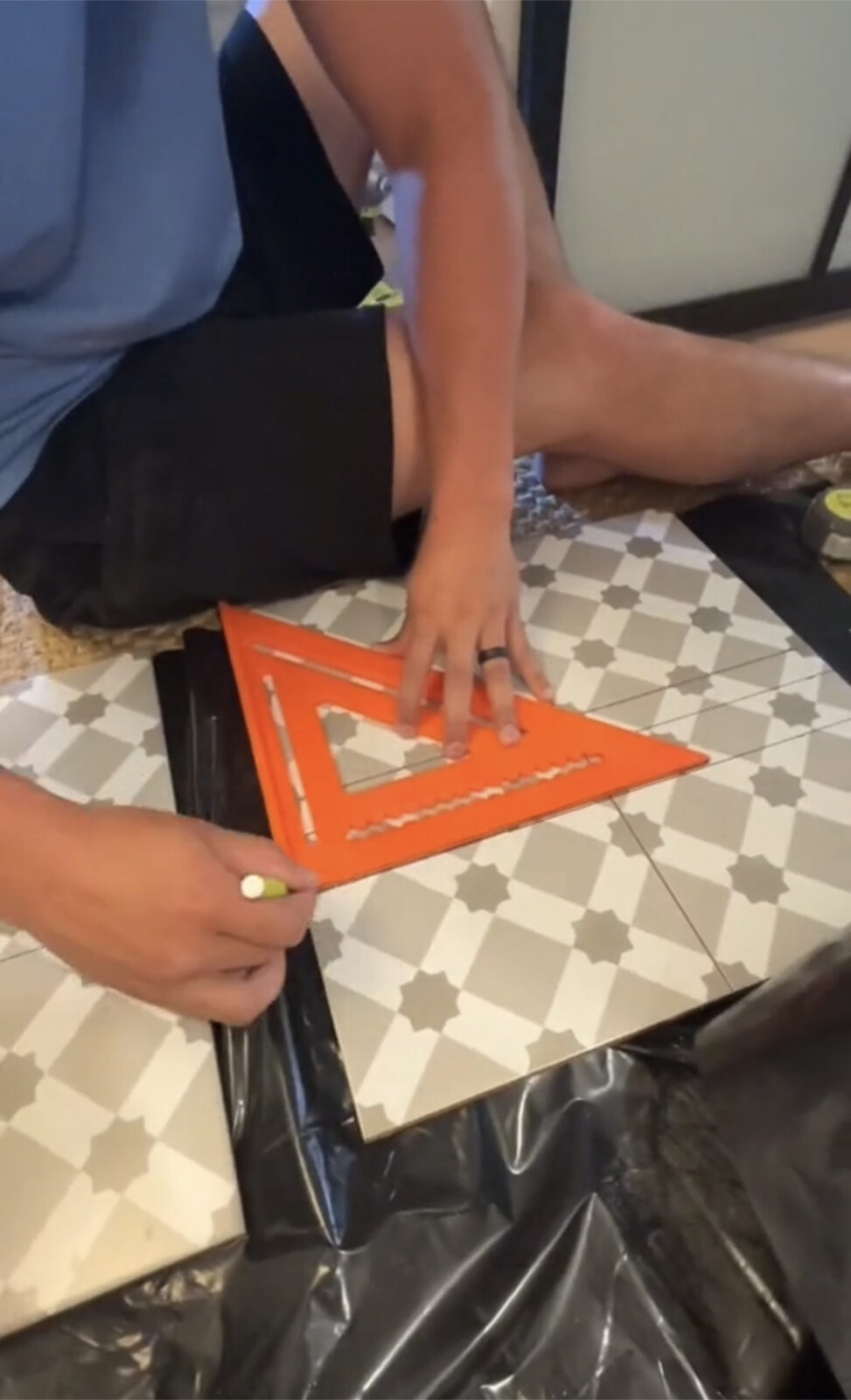 How to Tile a Bathroom Floor - Newbuild Newlyweds