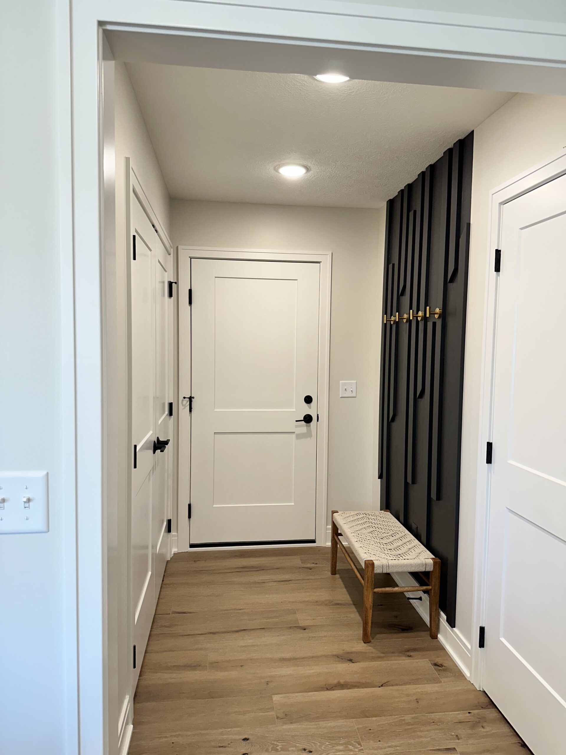 Slat Accent Wall - Newbuild Newlyweds